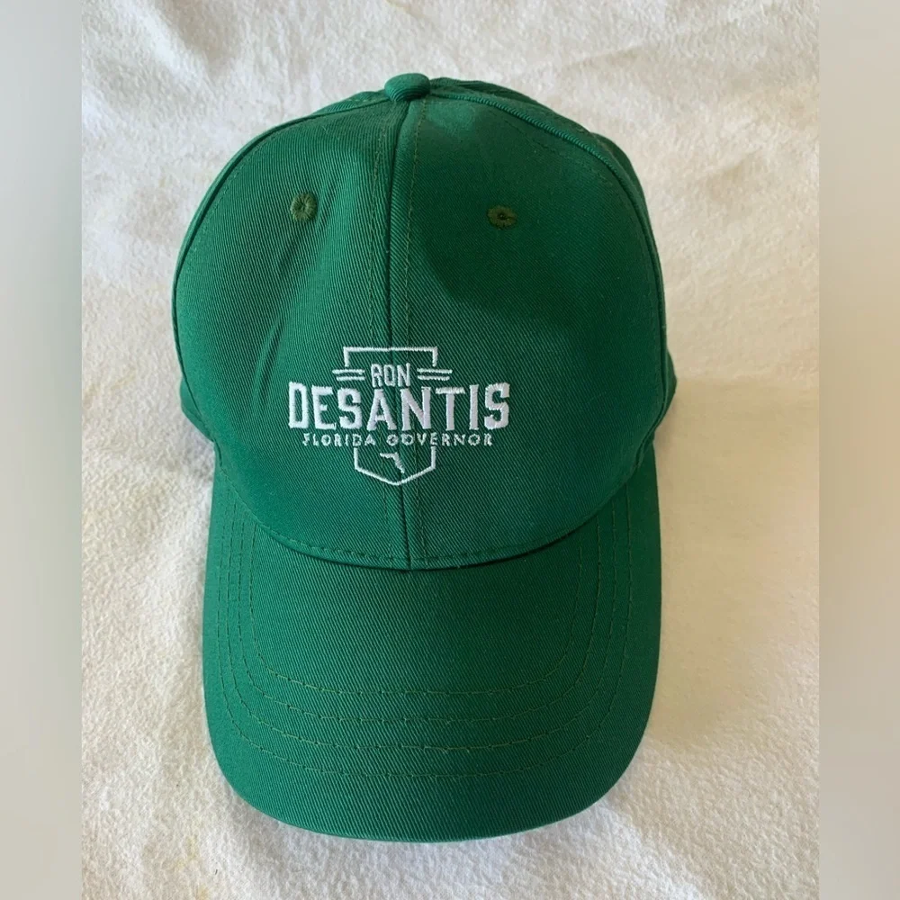 New Ron Desantis Keep Florida Free Trucker Hat White Snap Back Adjustable